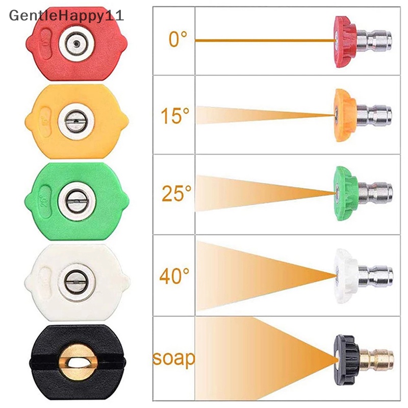 Gentlehappy Aksesoris Mobil 3600Psi Adapter Mesin Cuci Tekanan Tinggi Elektrik Untuk karcher Nozzle id