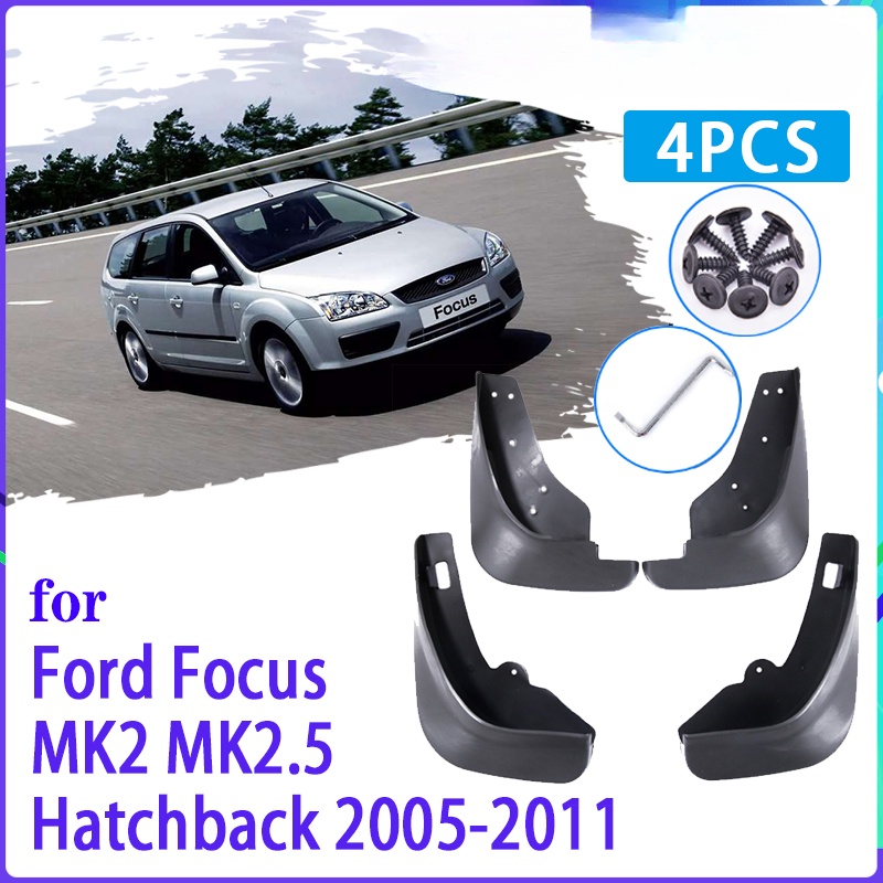 4pcs Flaps Lumpur Mobil Untuk Ford Focus2 MK2 MK2.5 Hatchback 2005~2011 Mudguard Splash Guards Fender Mudflaps Aksesoris Mobil