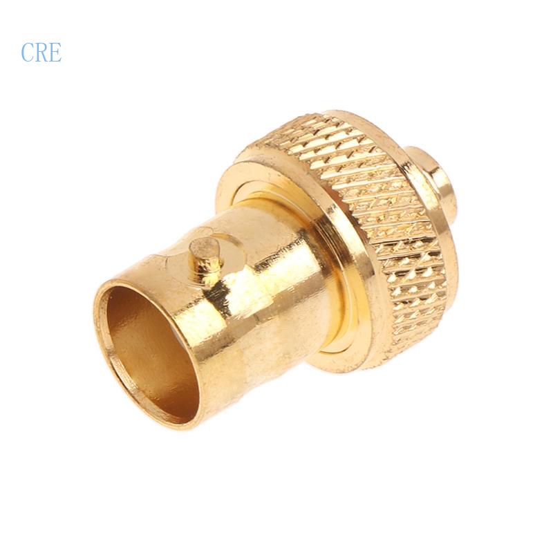 Cre Jack Female BNC Lapis Emas Lurus Ke Adaptor Konektor RF Coaxial SMA Female