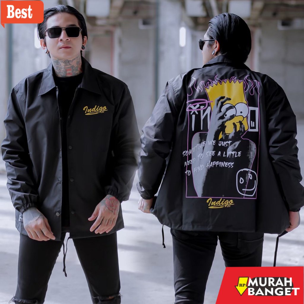 Jaket denim wanita terbaru- JAKET COACH ORIGINAL PRIA TRENDY SIMPSON M/L/XL/XXL