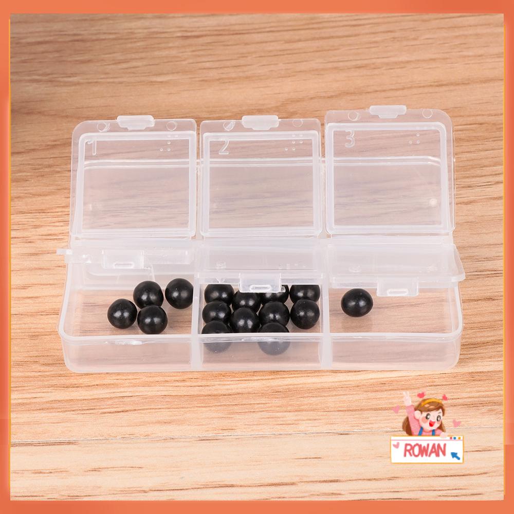 R-FLOWER Pill Box Home Braille Wadah Tablet Plastik