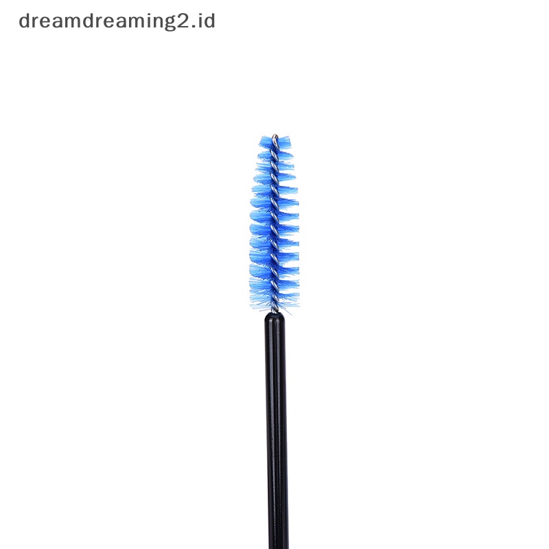 (drea) 50pcs Disposable Eyelash Brush Alat Makeup Kosmetik Maskara Wands Aplicator,//