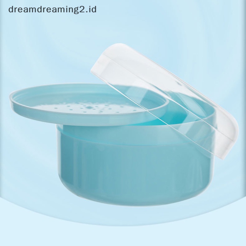 (drea) Tempat Bedak Kosmetik Tubuh Wajah Lembut Bayi Puff Talcum Powder Sponge Box Case Wadah //