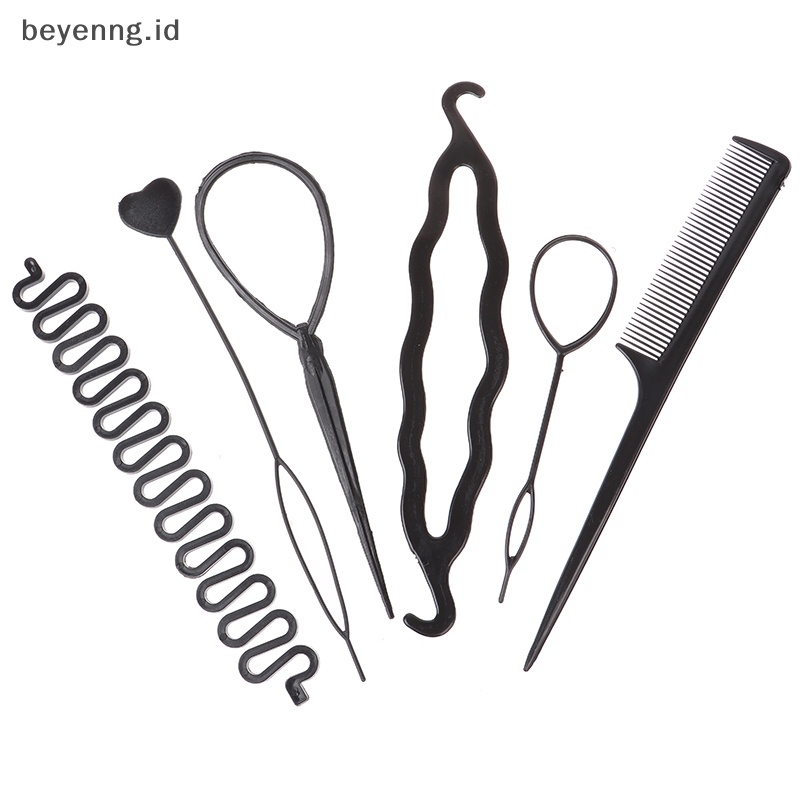 Beyen 6Pcs /Set Anak Pengeriting Rambut Kepang Perawatan Spiral Twist Alat Styling Rambut ID