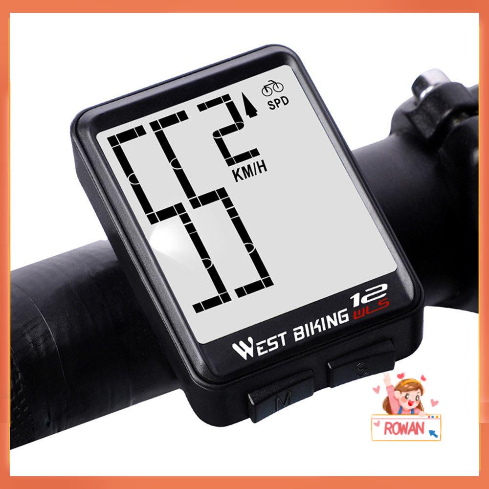 R-FLOWER Sepeda Komputer Praktis LED Digital Olahraga Bersepeda Odometer