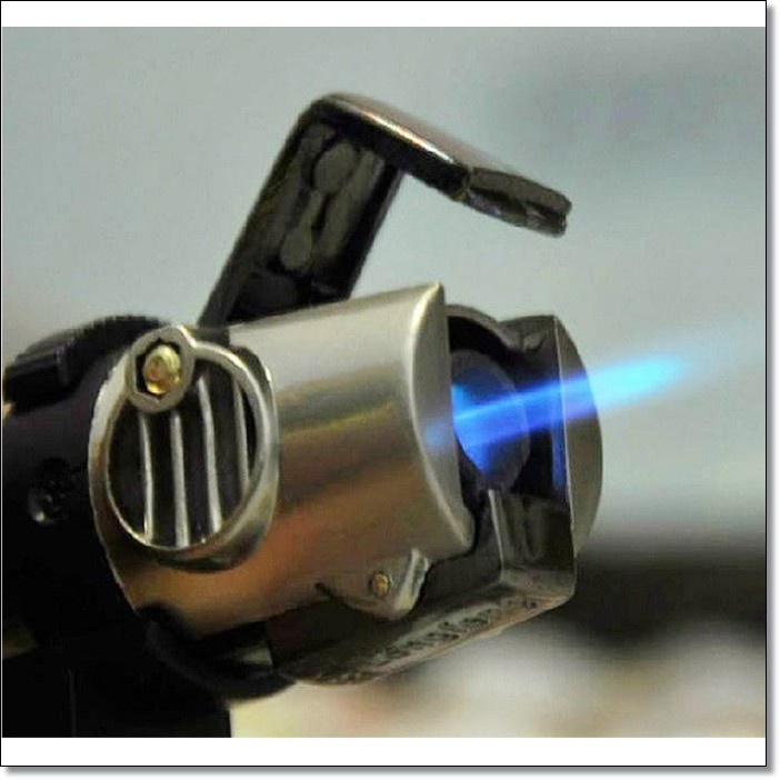 Firetric Tin Pioneer Windproof Powerful Micro Gas Torch Flame - 7MK2AF - No Color