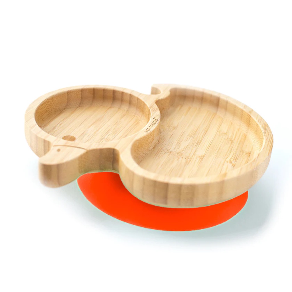 Eco Rascals Bamboo Duck Plate With Suction | Piring Anak