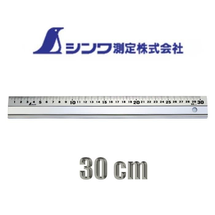 

SHINWA 65417 Penggaris Alumunium Silver Lurus 30cm straight cutting rule 30 cm