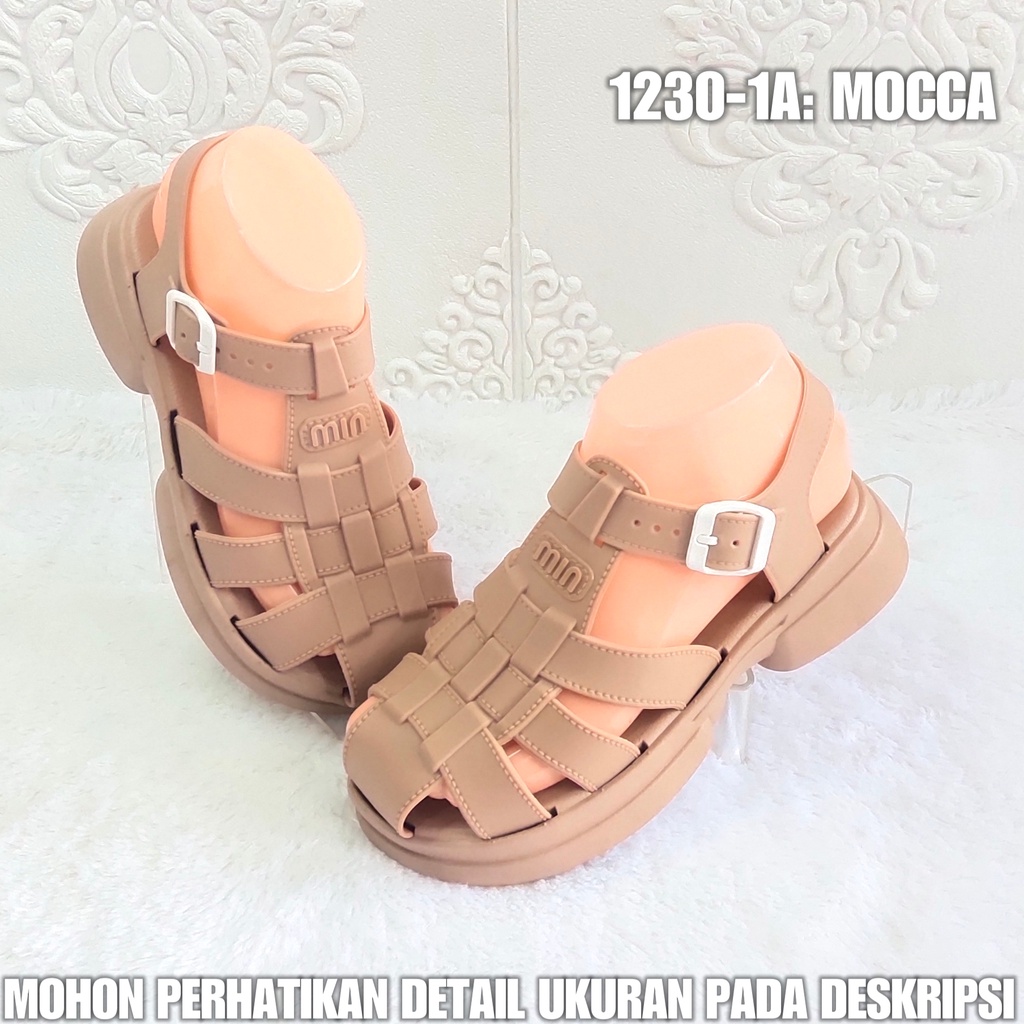 Sandal Tali Perempuan 1230 1A Sendal Jelly Import Terbaru AntiSlip SDLWW