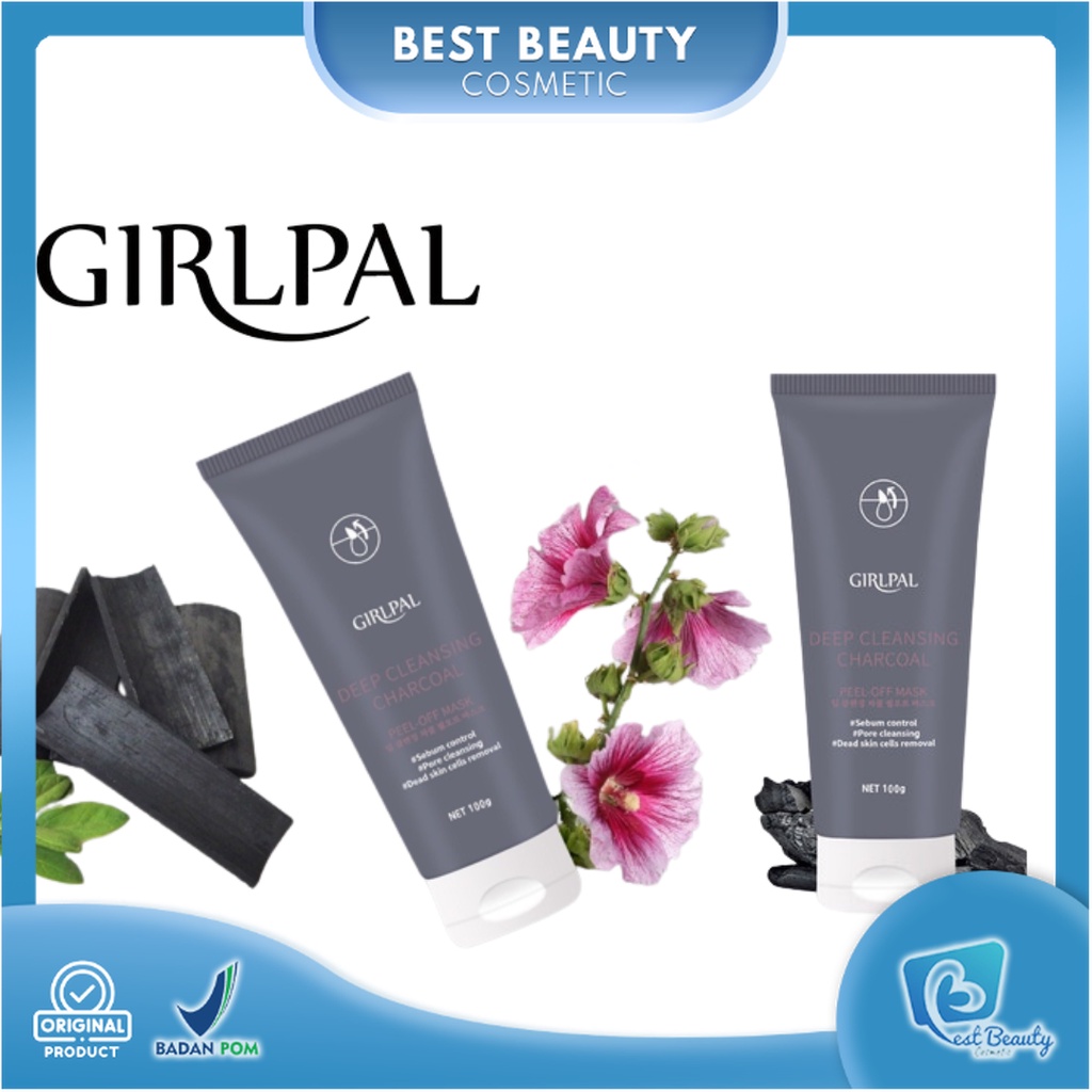 ★ BB ★  GIRLPAL Deep Cleansing Charcoal Peel Off Mask 100gr