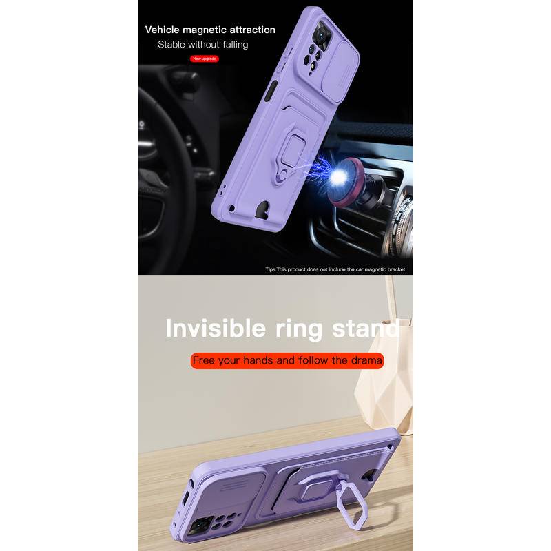 REDMI Shockproof Case Untuk Redmi10 Prime 10A 10C 12C 11A 9C 9A 9T 10x9 Power Global Camera Protection Lanyard Ring Phone Cover Untuk Xiaomi mi Poco C3