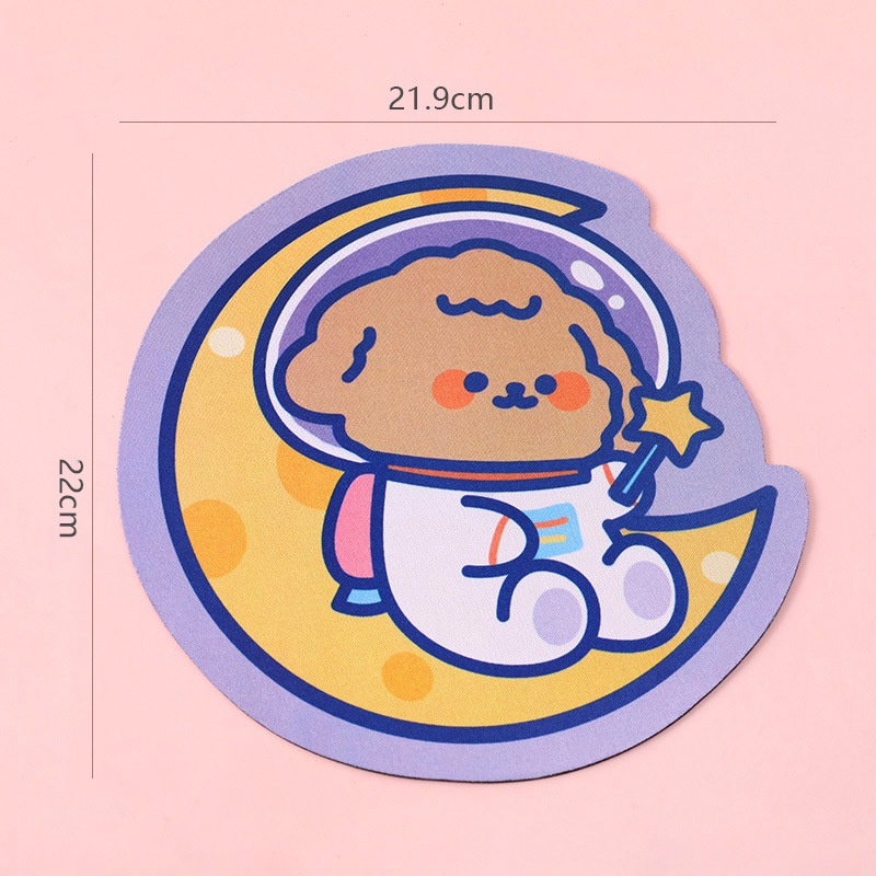 Ins Kartun Astronot Mousepad Lucu Desktop Anti-Selip Pad Kecil Permainan Mouse Keyboard Pad Pelindung