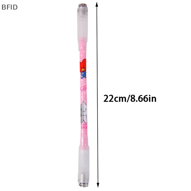 [BFID] Rotag Keren LED Flash Gel Pen Dengan Lampu Siswa Mode Gaming Spinning Pen Ballpoint Mahasiswa Pereda Tekanan Hadiah Pena Alat Tulis [ID]