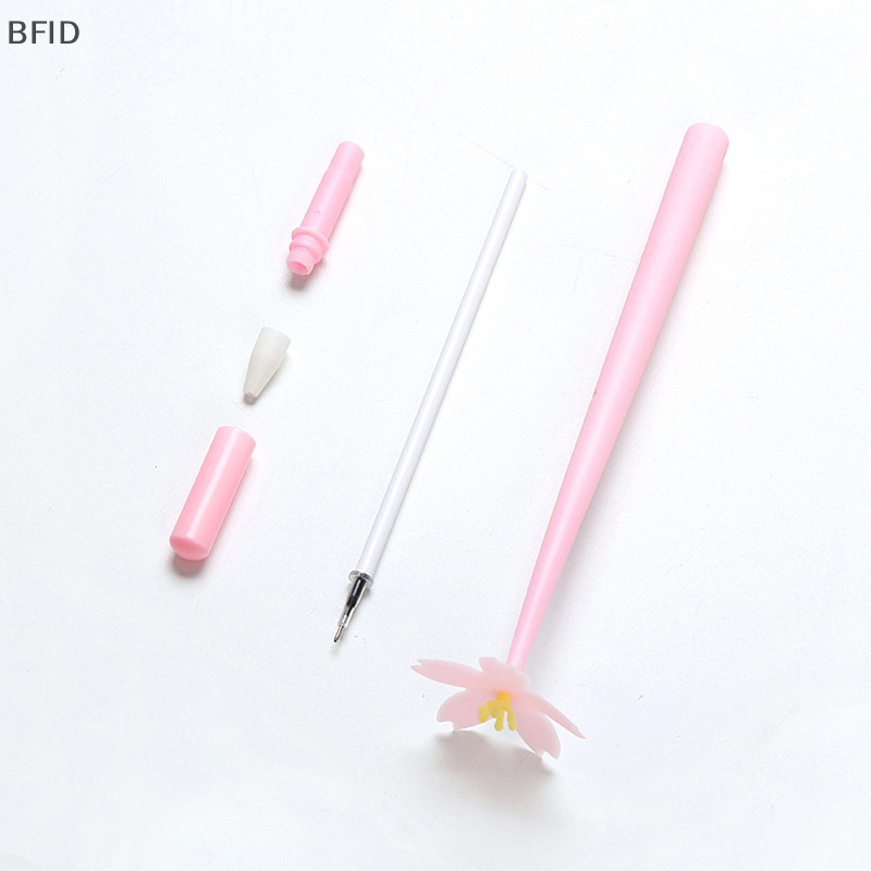 [BFID] 1pcs 0.5mm Bunga Kreatif Gel Pen Siswa Sig Kreatif Alat Tulis Perlengkapan Sekolah [ID]