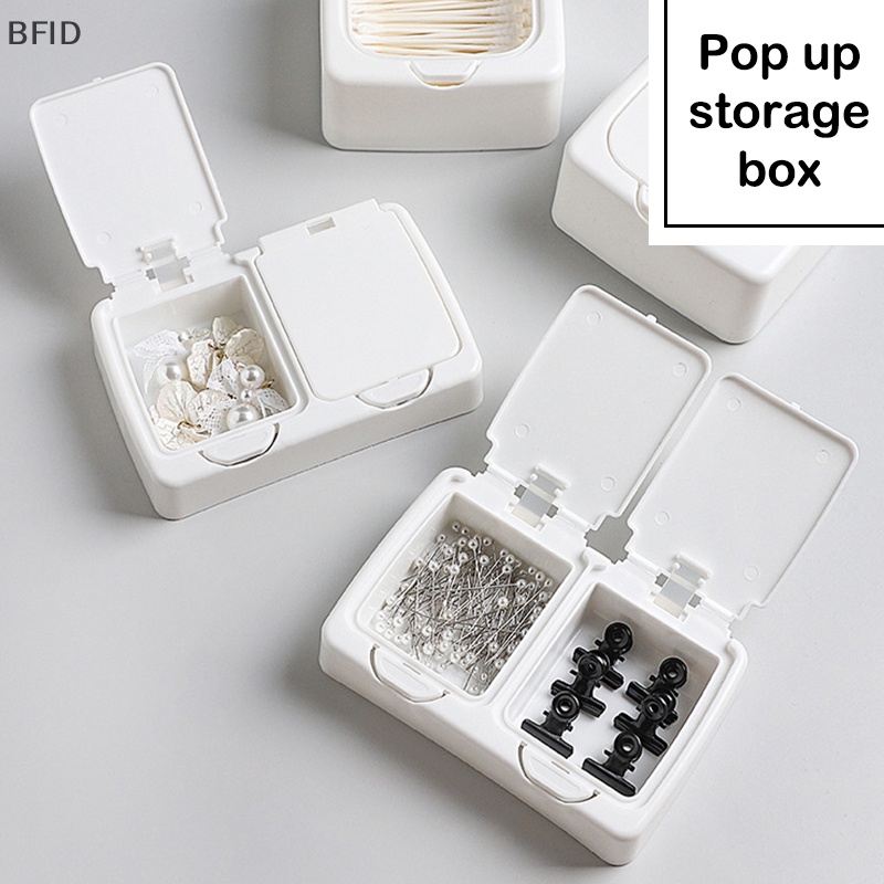 [BFID] White Storage Box Desktop Organizer Kapasitas Besar Kartu Pos Stiker Box Subpaket Holder [ID]