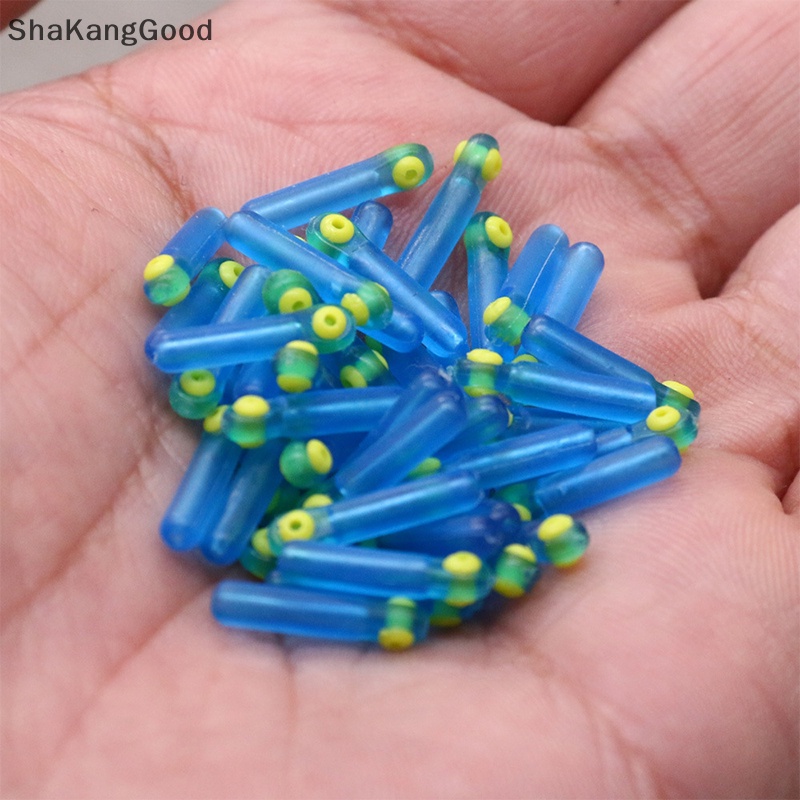 100pcs 10mm 11mm 12mm 13mm rujiouble core pelampung duduk silikon double power hijau neon rapatan ketat garis set aksesoris perlengkapan pancing dalika