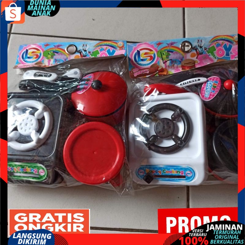 PROMO MAINAN ANAK MASAK MASAKAN MIE TELOR CEPLOK LM9 MAINAN KOMPOR ANAK PEREMUPAN SNI