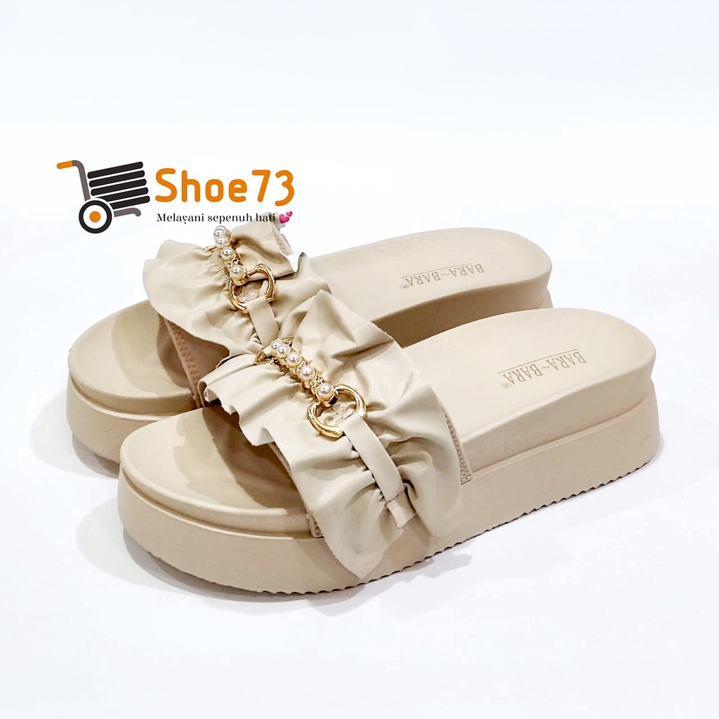 BARA-BARA 219 V-17 SIZE 36-40 ORIGINAL | Sandal Wedges Selop Jelly Pita Wanita | Sendal Kokop Impor