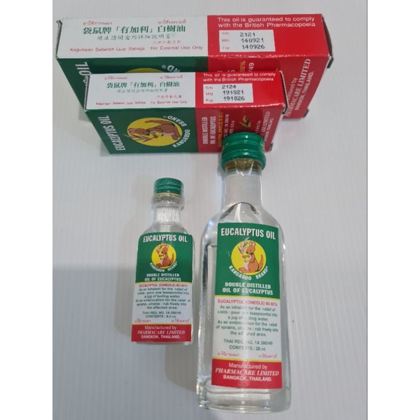 JRMM EUCALYPTUS OIL KANGAROO BRAND MINYAK KAYU PUTIH ORIGINAL THAILAND