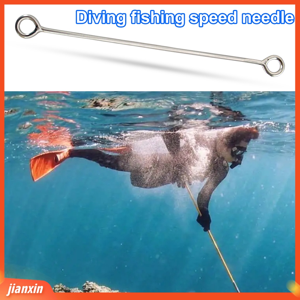 (In Stock) Diving Memancing Speed Needle Aksesoris Tali Portabel Tahan Karat Jarum Percepatan Laut Stainless Steel Heavy Duty Untuk Bawah Air