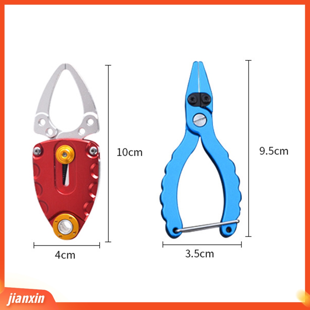 (In Stock) Fishing Plier Anti Karat Kekuatan Tinggi Ergonomic Handle Fishing Line Cutter Fish Lip Gripper Untuk Outdoor