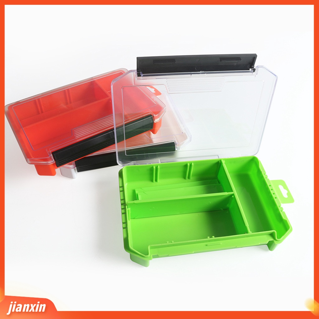 (In Stock) Kotak Umpan Single-Layer Kapasitas Besar Plastik Kotak Pancing Portabel Luar Lure Hooks Case Untuk Memancing