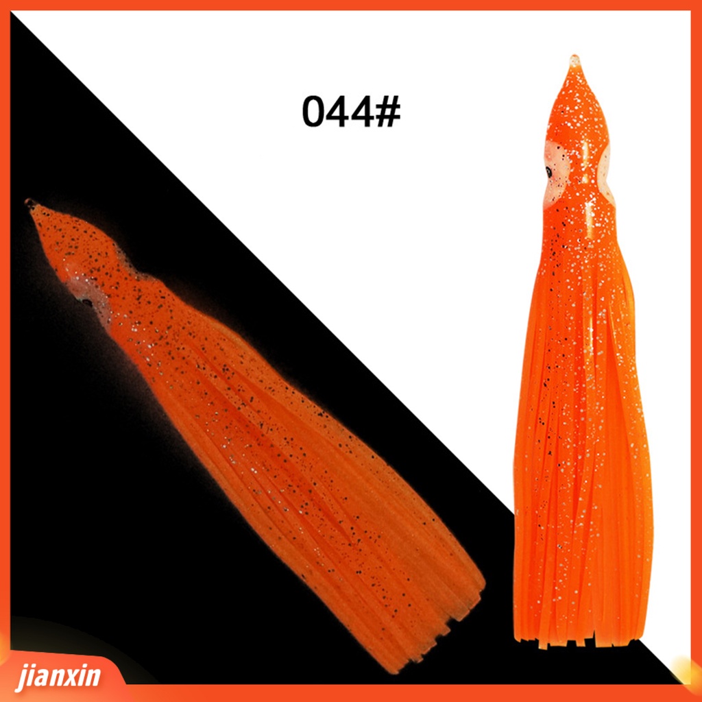 (In Stock) 5Pcs/Set 9cm Bercahaya Lembut Berbentuk Gurita Umpan Palsu Faux Lure Fishing Tackle