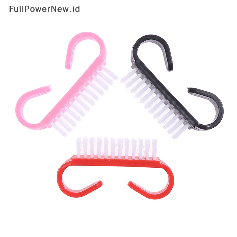 Power Nail Brush Pembersih Kuku Sikat Gosok Kuku Manicure Menghilangkan Debu ID