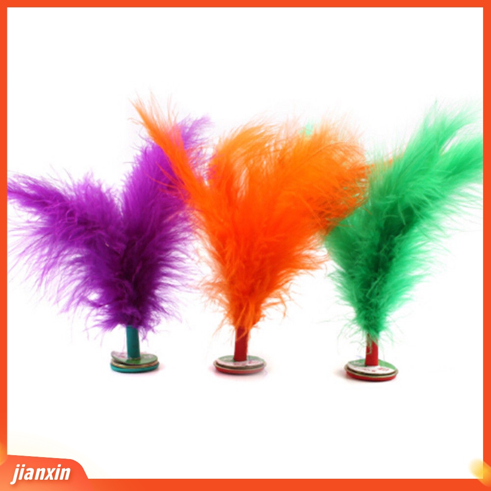 (In Stock) 2Pcs Feather Chinese Kick Shuttlecock Mainan Anak Olahraga Latihan Permainan Luar Ruangan