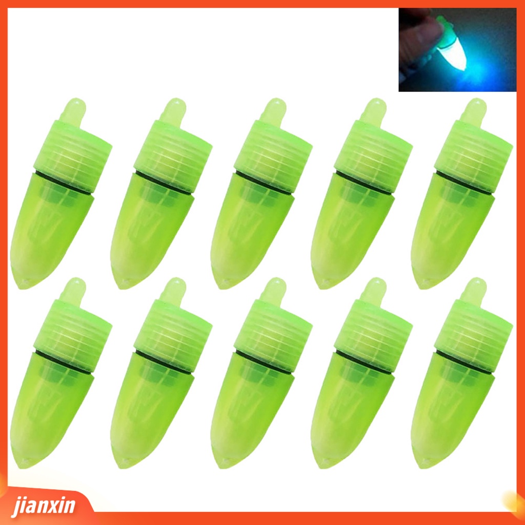 (In Stock) 10Pcs Tongkat Pancing Portabel Lampu LED Gigitan Ikan Alarm Alert Alat Aksesoris