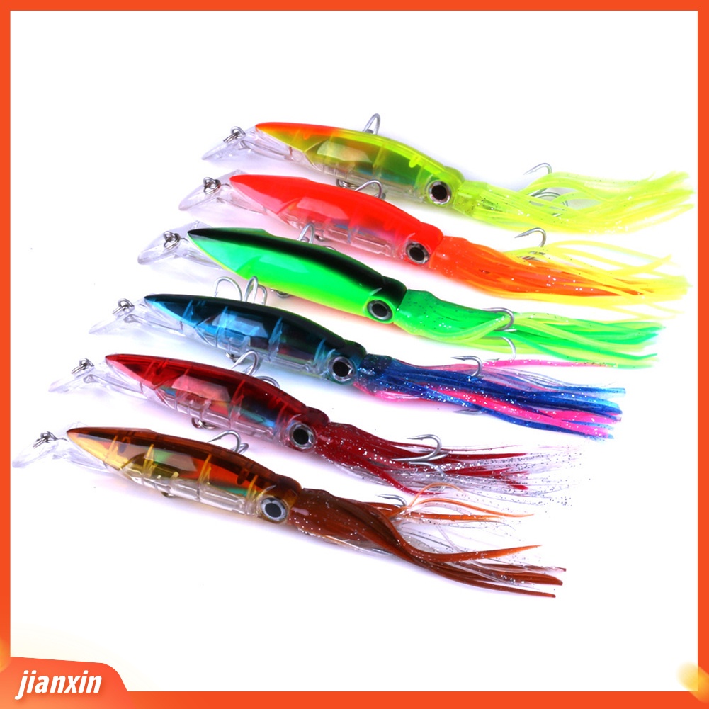 (In Stock) Simulasi Memancing Gurita Manusia Hidup Buatan Lembut Tajam Lure Hooks Bait Tackle