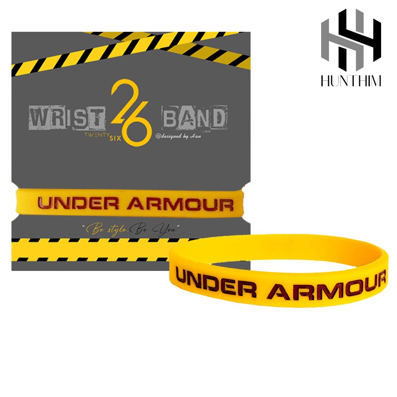 GELANG TANGAN PRIA ORI THE WILL TO FIGHT UA YELLOW MAROON
