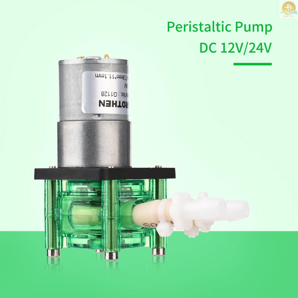 In Stock GROTHEN DC 12V Dosing Pump Pompa Peristaltik Pompa Cairan Air Mini Flowrate Besar Peristaltic BPT Tube Self-Priming 700mL/min Untuk Aquarium Lab Chemical Analisa Dosing Add