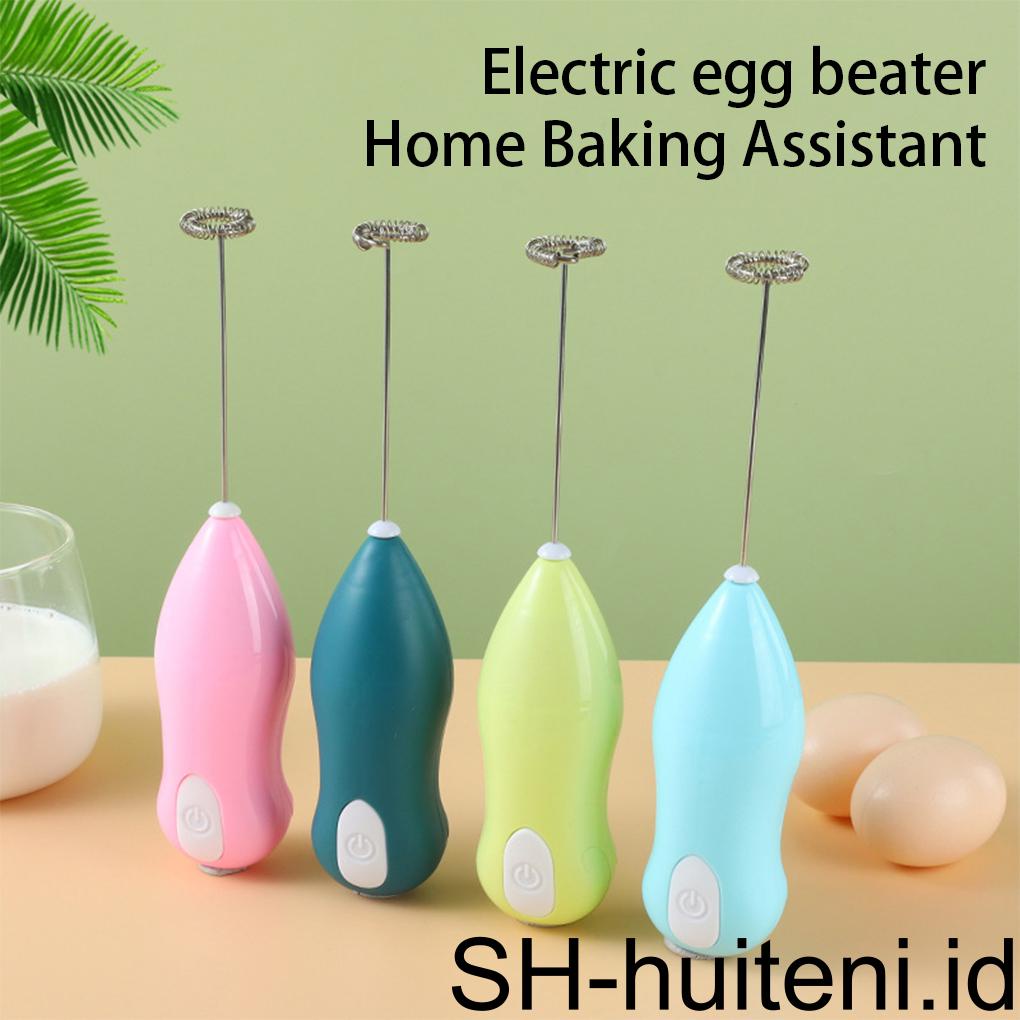 Pengocok Telur Elektrik Dapur Baking Handheld Stirring Whisk Stirrer Kepala Stainless Steel Dapat Dicuci Mixer Home Bar Milk Frother