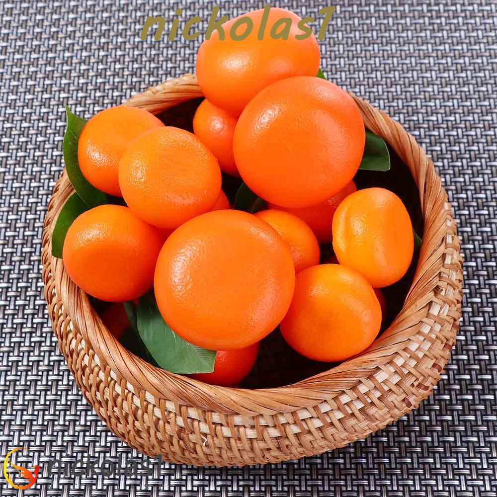 NICKOLAS1 Artificial Fruit Creative Bright Color with Fruits and Leaves Buah Imitasi Pajangan Buah 3-6 Cabang Dekorasi Pesta