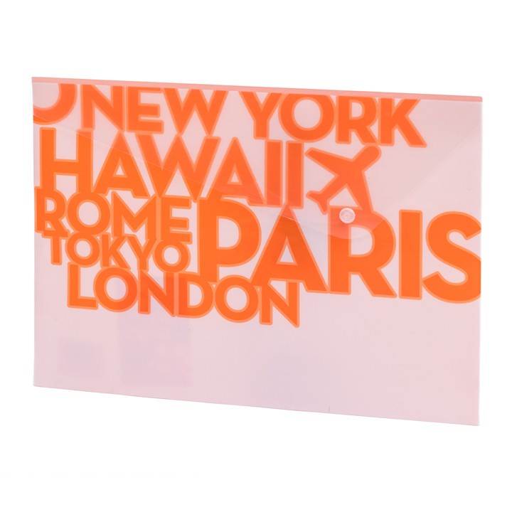 

[Artomas] Bantex PP Jolly Bright Envelope Folio Orange 3236 12