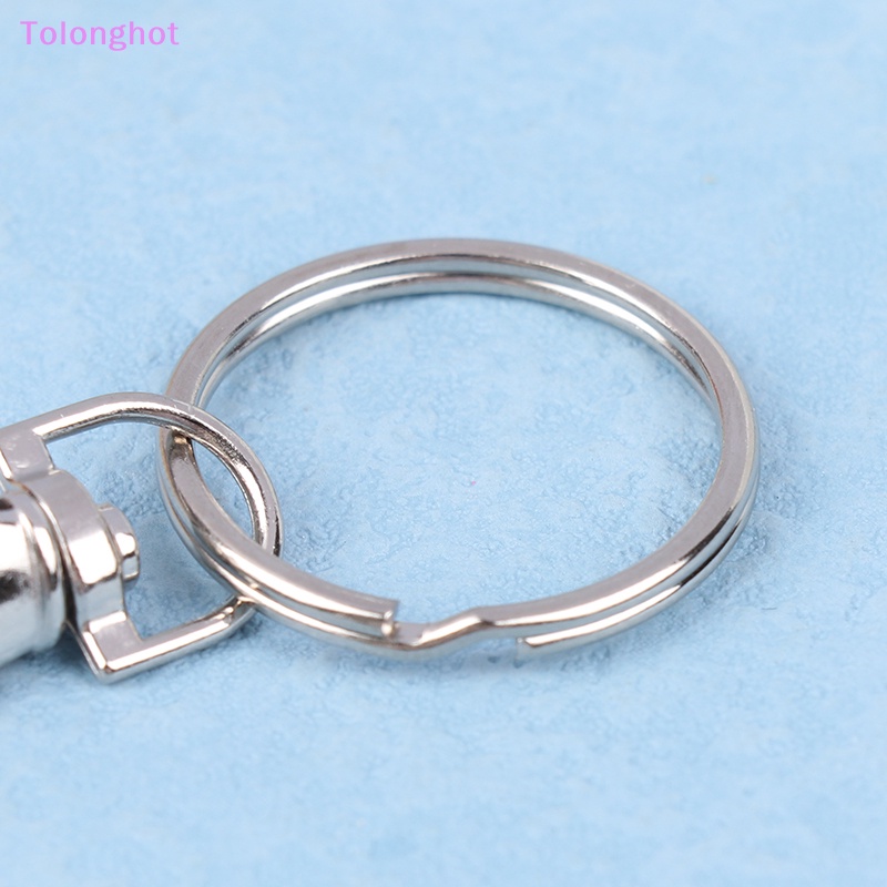 Tolonghot&gt; 2Pcs Troli Belanja Pembuka Gantungan Kunci Chip Token Dengan Kait Carabiner Praktis Logam Portabel Tahan Lama Universal Supermarket Sumur