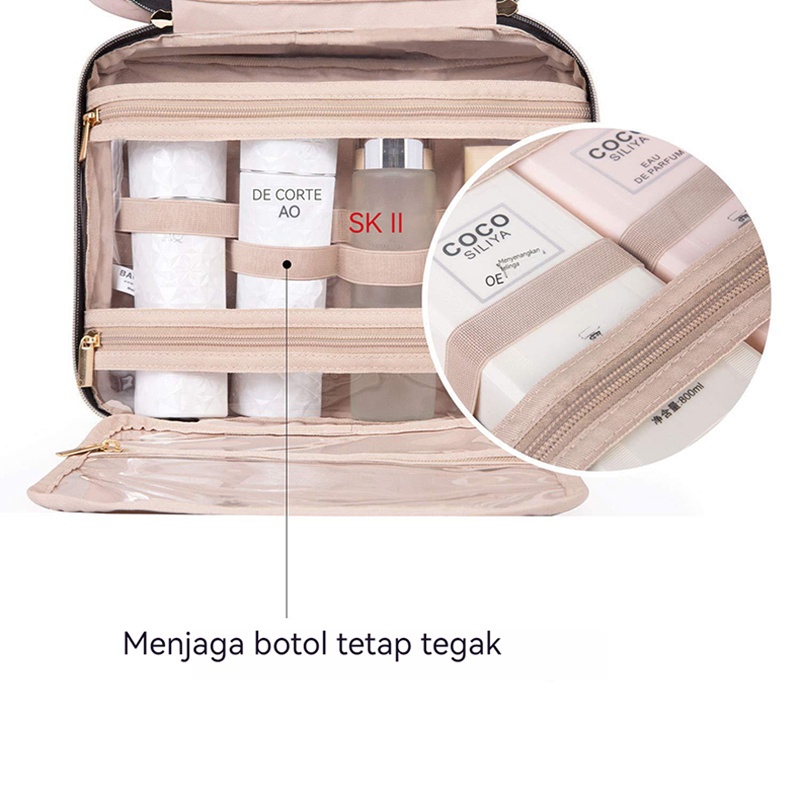 【Debora Mall】tahan air berkapasitas besar TAS KOSMETIK /Tas kosmetik perjalanan wanita/TAS SKINCARE / TAS PERLENGKAPAN MANDI/tas penyimpanan portabel wanita