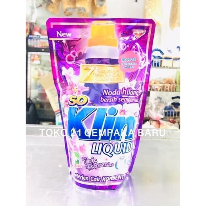 So Klin Liquid Cair Warna UNGU 750 ml | Soklin Cair Refill Murah 750ml