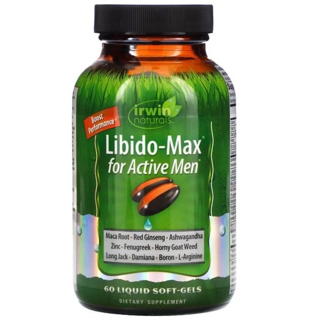 Irwin Naturals Libido Max for Active Men Vitalitas Pria Dewasa USA