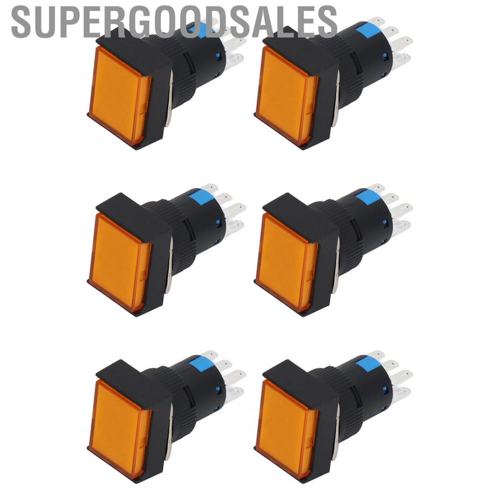 Supergoodsales Momentary Push Button  ABS Switch 5A Operating Current AC 0‑240V for Electromagnetic Starters Relays