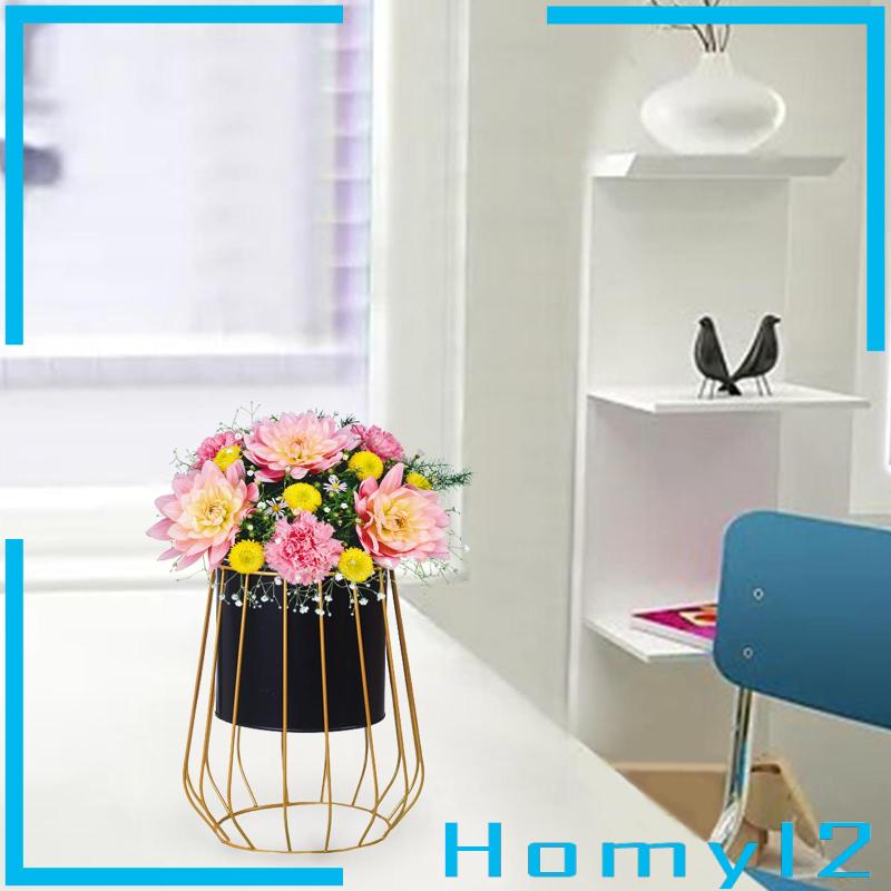 [HOMYL2] Holder Pot Bunga Stand Planter Bahan Metal Untuk Dekorasi Indoor Outdoor Pernikahan