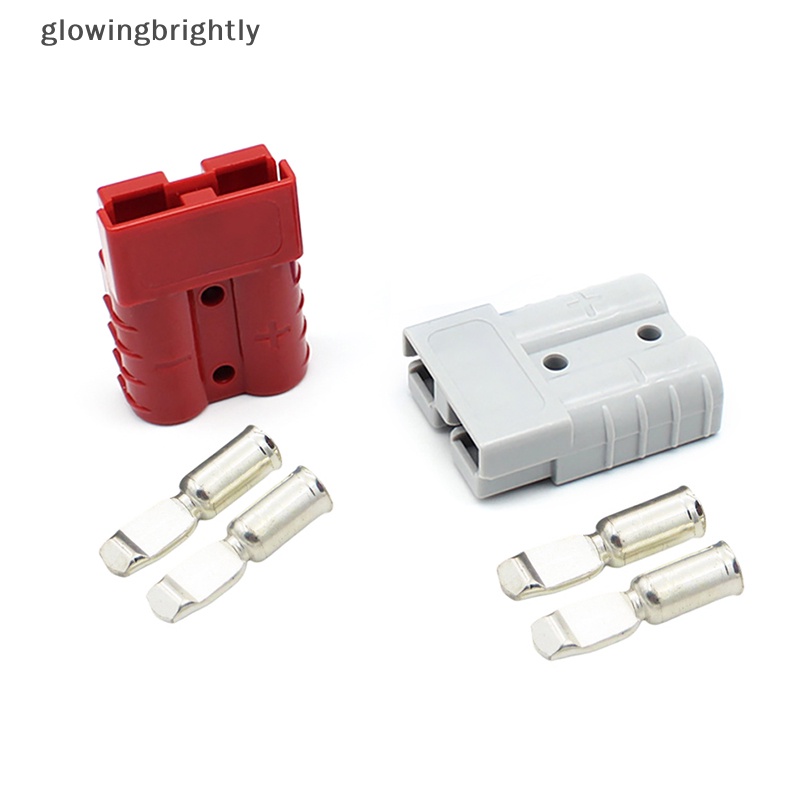 [glowingbrightly] 1pc 600V 50 /120A Anderson Plug Sets Power Quick Connector Dengan Terminal Penutup Topi Anti Debu Untuk Sambungan Trailer Boat Caravan TFX