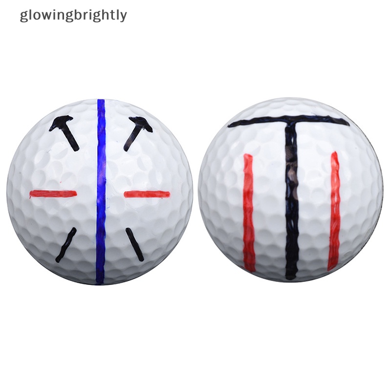 [glowingbrightly] Golf Scriber Penanda Garis Bola Golf Alignment Template Draw Putg Tool Clip TFX
