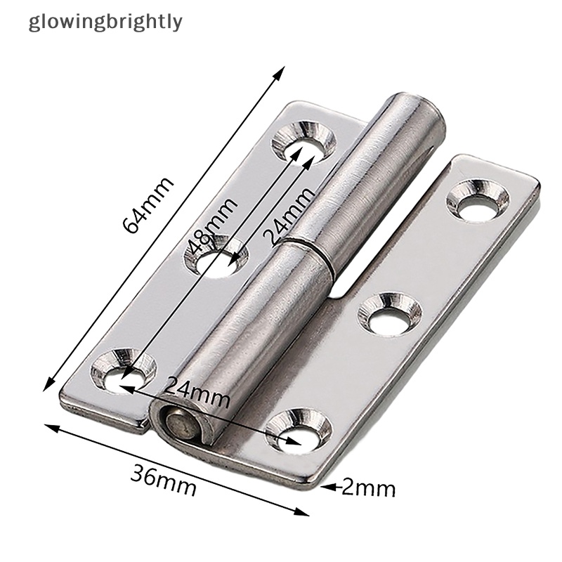 [glowingbrightly] 304engsel Tahan Karat Menebal Kualitas Tinggi Engsel Yang Dapat Dilepas Heavy Duty Untuk Jendela Kabinet Listrik Kotak TFX