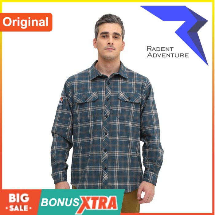 Kemeja Eiger Flanel CASTELLON SHIRT 2.0 F1 91000 8042 Original Cowok