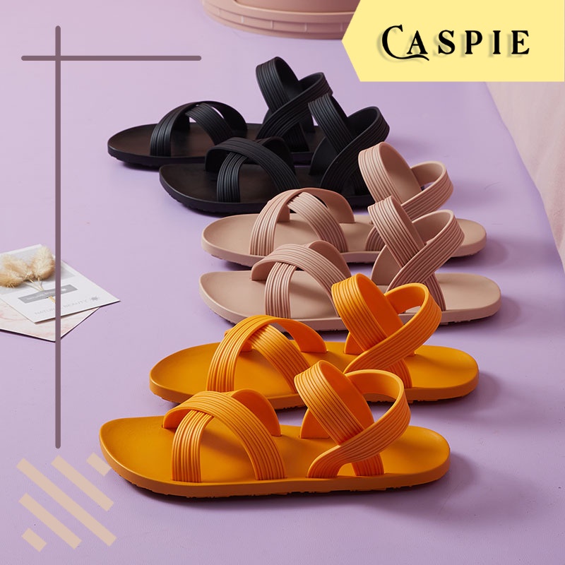 Sepatu Sandal Wanita Flat Karet Elastis Ringan Anti Slip CASPIE Ubud Slips