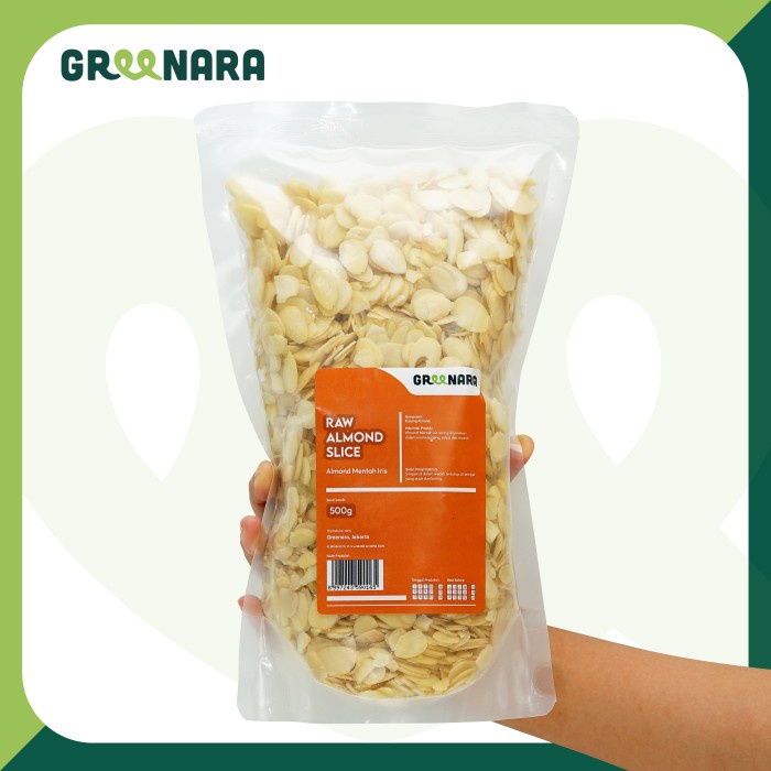 

✨Ready Stok✨ - Almond Sliced Natural 500gr almond iris 500 gram