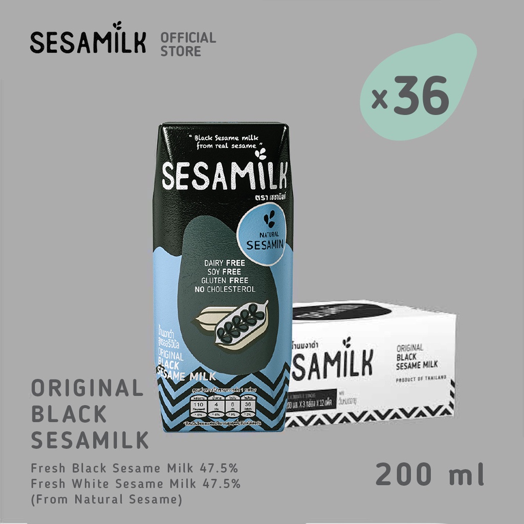 

Sesamilk Original Black sesame milk 200ml x 36 boxes