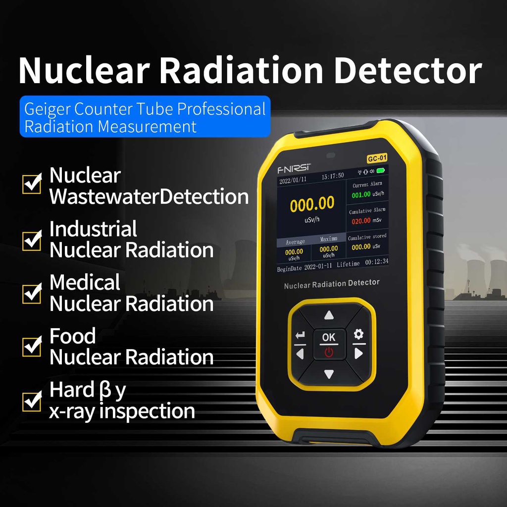 

R45YASHOP Alat Deteksi Radiasi Nuclear Radiation Detector Geiger Counter